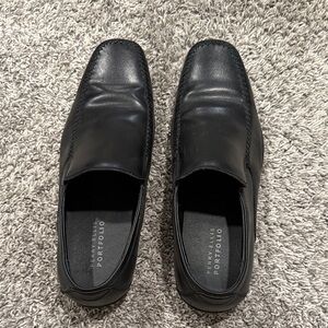 Perry Ellis Men's Classic Black Slip-On Loafers